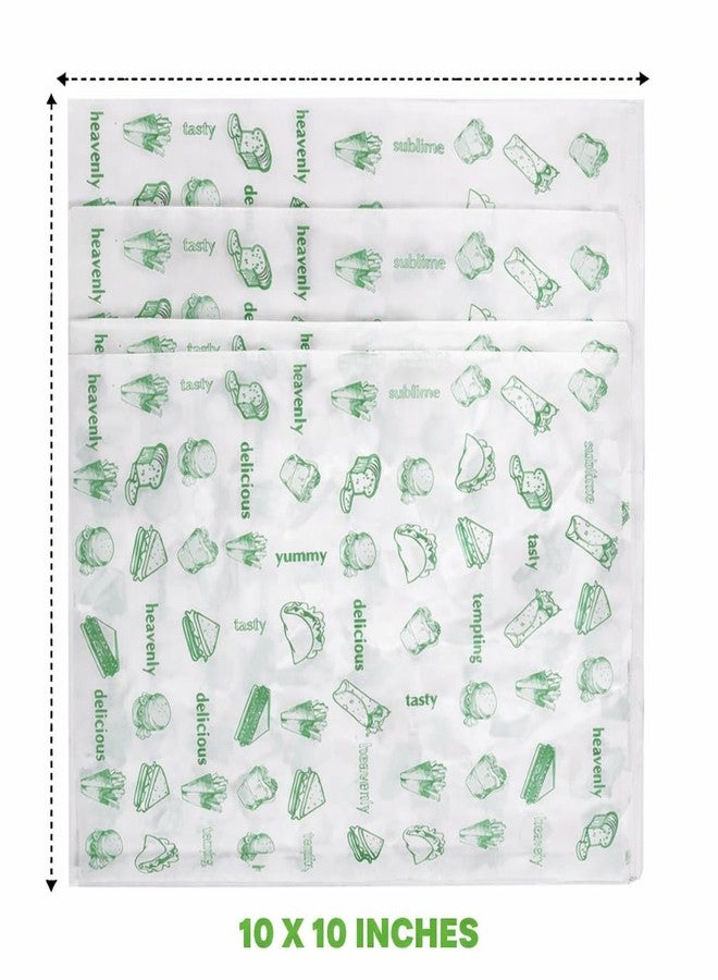 Jamboree!!! 100pcs 10x10 Inch Baking Parchment Sheets - Non-Stick Greaseproof Sandwich Wrap Paper for Food Wrapping, Baking, Air Fryer, Burger, Cookies, Bread, and Snacks - Image 2